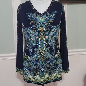 Long Sleeve Jeweled Top